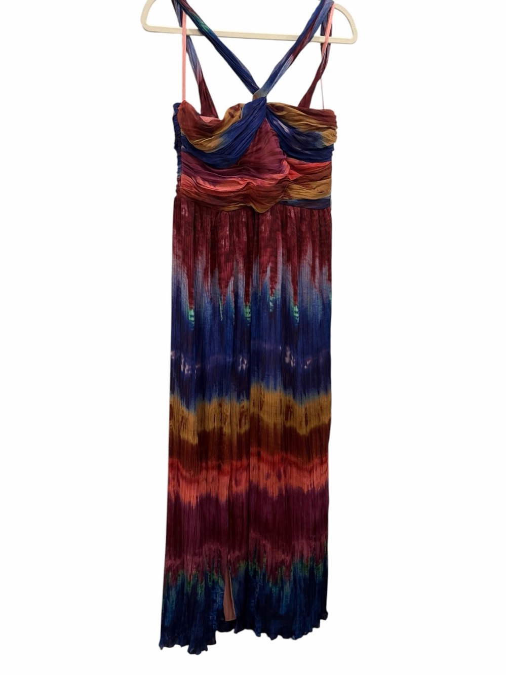 Dress The Population Womens Tau Colorful Maxi Dress Gown size large NWT - Picture 5 of 10